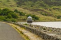 Llyn Celyn reservoir and intake tower