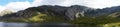 Llyn Idwal Mountain range panorama