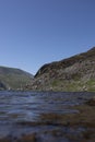 Llyn Ogwen, Ogwen lake, with views of the mountains of Snowdonia National Park, North Wales.