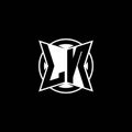 LN Logo Monogram Design Template