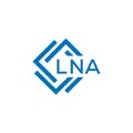 LNA letter logo design on white background. LNA creative circle letter logo . LNA letter design Royalty Free Stock Photo