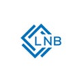LNB letter logo design on white background. LNB creative circle letter logo . LNB letter design Royalty Free Stock Photo