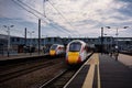 LNER Azuma trains at Peterborough Station