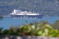 LNG Global Energy carrier transports to the Panigaglia regasification plant. A transport ship can be seen in the distance at La