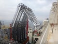 LNG loading arms for load/discharge LNG cargo of liquefied natural gas tanker