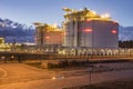 LNG storage tanks, LNG terminal in Swinoujscie, Poland