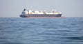 LNG Tanker at sea, transporting LNG Royalty Free Stock Photo