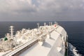 LNG vessel delivers natural gas.