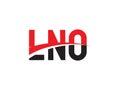 LNO Letter Initial Logo Design Royalty Free Stock Photo