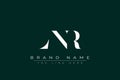 LNR abstract letter logo design Royalty Free Stock Photo