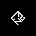 LNZ letter logo design on black background. LNZ creative initials letter logo concept. LNZ letter design Royalty Free Stock Photo