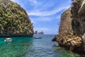 Lo sama bay blue lagoon at phi phi island, krabi Thailand