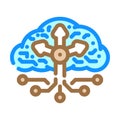 load balancer cloud computing color icon vector illustration
