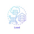 Load blue gradient concept icon Royalty Free Stock Photo
