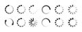 Load buffer icon circle. Buffer preloader symbol upload page. Download icon symbol loader vector sign