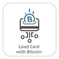 Load Card with Bitcoin Icon.