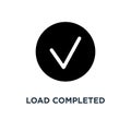 Load completed progress bar icon. Simple element illustration. L