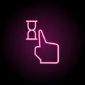 Load free, gesture, loading neon icon. Simple thin line, outline vector of touch gesture icons for ui and ux, website or mobile