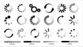 Load icon. Loading circle website buffer loader or preloader. Vector download or upload status icon Royalty Free Stock Photo
