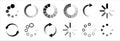 Load icon. Loading circle website buffer loader or preloader. Vector download or upload status icon Royalty Free Stock Photo