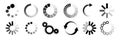 Load icon. Loading circle website buffer loader or preloader. Vector download or upload status icon Royalty Free Stock Photo