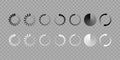 Load icon vector isolated set