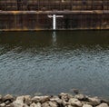 Load line marks and lines on a ship Royalty Free Stock Photo