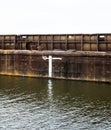 Load line marks and lines on a ship Royalty Free Stock Photo