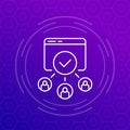 load testing icon in line design