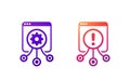 load testing, performance test icons