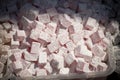 Traditional turkish delight  lokum candy Royalty Free Stock Photo