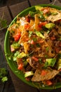 Loaded Beef and Cheese Nachos Royalty Free Stock Photo
