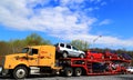 Loaded Cars Truck Trailer