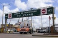 A loaded truck leaves Port in Montevideo, Uruguay.