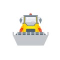 Loader with bucket illustration front view