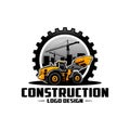 loader, bulldozer, excavator ready made logo