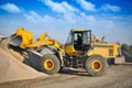 Loader excavator construction machinery equipment Royalty Free Stock Photo