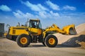 Loader excavator construction machinery equipment Royalty Free Stock Photo