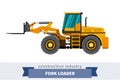 Loader with fork Royalty Free Stock Photo