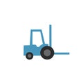 Loader icon, Forklift icon. vector illustration isolated on white background Royalty Free Stock Photo