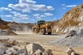 Loader machine machinery quarry bulldozer industrial equipment Royalty Free Stock Photo