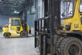 Loader in modern storehouse Royalty Free Stock Photo