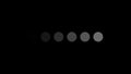 Loading bar icon with dots, symbol in outline flat style, 3d render background, computer generating Royalty Free Stock Photo