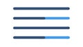 Loading Bar Progression, Status and Completion, vector design Generative AI Royalty Free Stock Photo