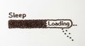 Loading Bar with Sleep Text Indicating Progress Royalty Free Stock Photo