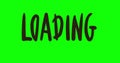 Loading bar on white background, and green screen with black progress indicator, Wait for loading video, Internet with