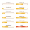 Vector loading bar. Royalty Free Stock Photo