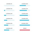 Vector loading bar. Royalty Free Stock Photo