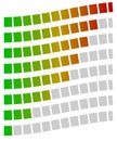 Loading bars, progress, strength indicators, generic meters. Spe Royalty Free Stock Photo