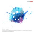 Loading buffer icon - Watercolor Background